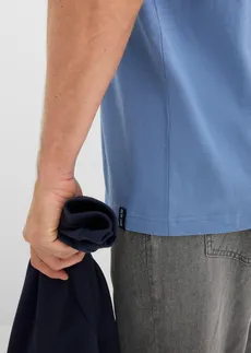 T-shirt (2 szt.) • ciemnoniebieski+niebieski dżins • sklep bonprix