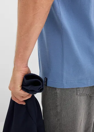 Tričko (2 ks v balení) • tmavě modrá + džínově modrá • bonprix obchod