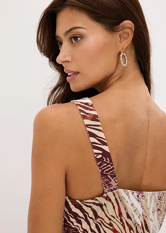 Dzsörzé ruha A-fazonban • szederpiros • bonprix áruház