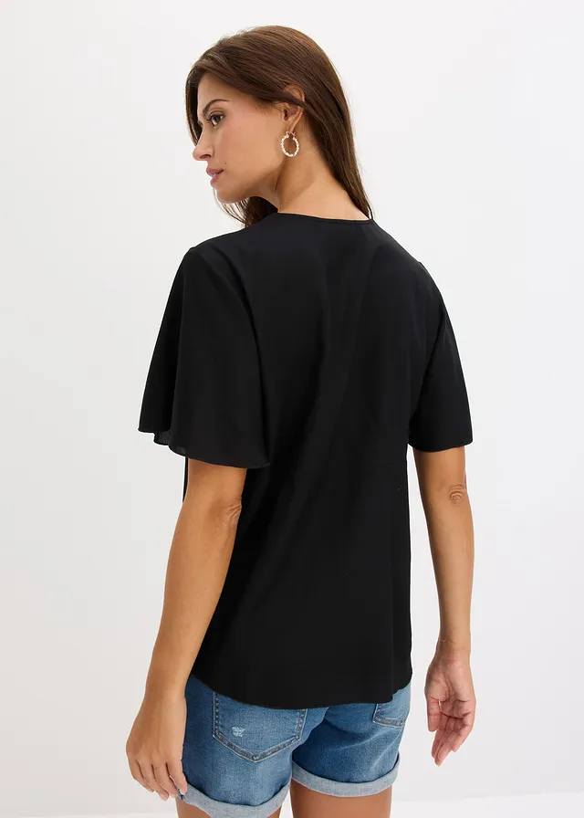 Blouse van soepele viscose • zwart • product-page.page-title-suffix