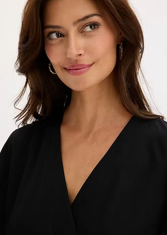 Blouse en viscose fluide • noir • Boutique bonprix