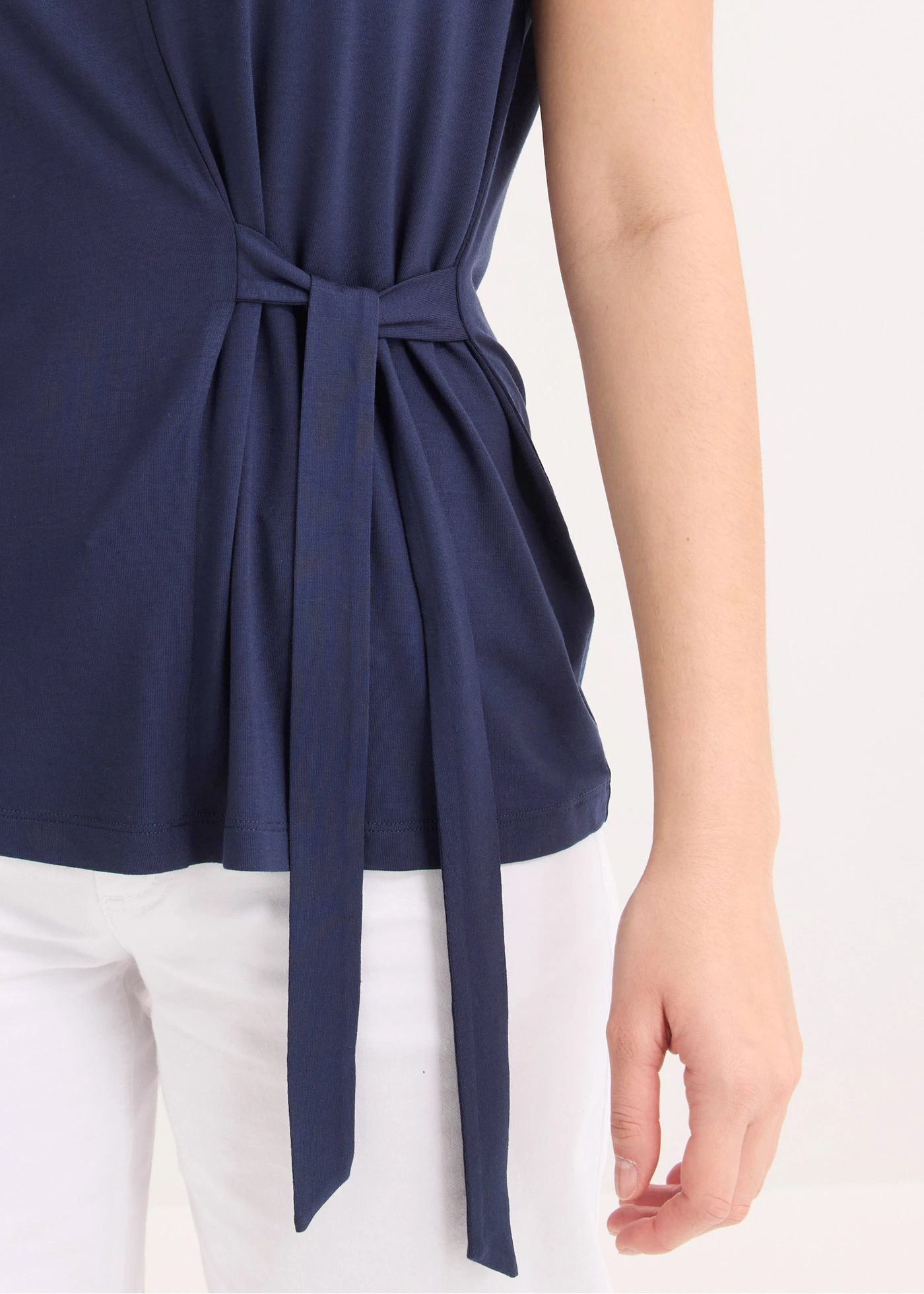 Shirt in een zachte viscosemix • donkerblauw • bonprix online shop