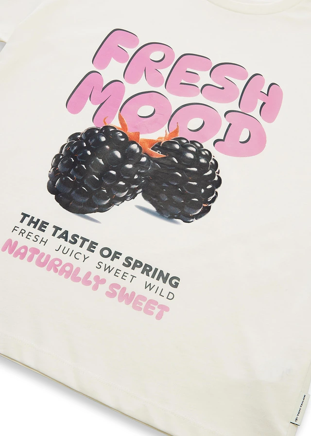 T-shirt oversize Tom Tailor • rose imprimé • product-page.page-title-suffix
