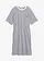 Jersey T-shirt jurk van puur katoen, Kleur: donkerblauw/wit gestreept