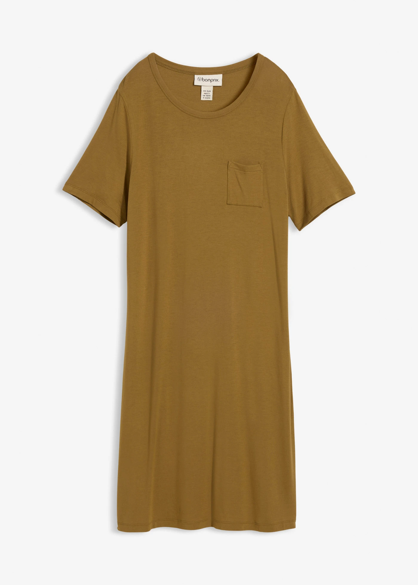 Robe douce en jersey viscose • vert nature • Boutique bonprix