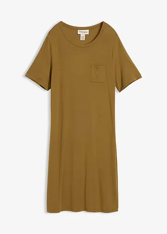 Shirtjurk van een soepele viscosemix, Kleur: natuurgroen