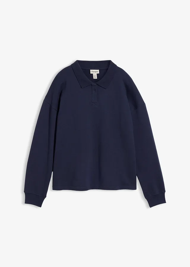 Sweater van biologisch katoen, Kleur: donkerblauw