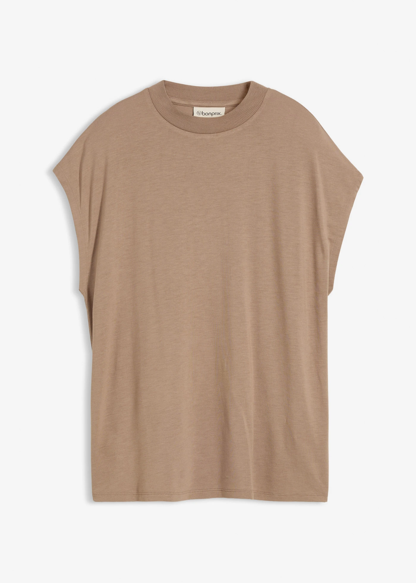 T-shirt en viscose douce • taupe • Boutique bonprix