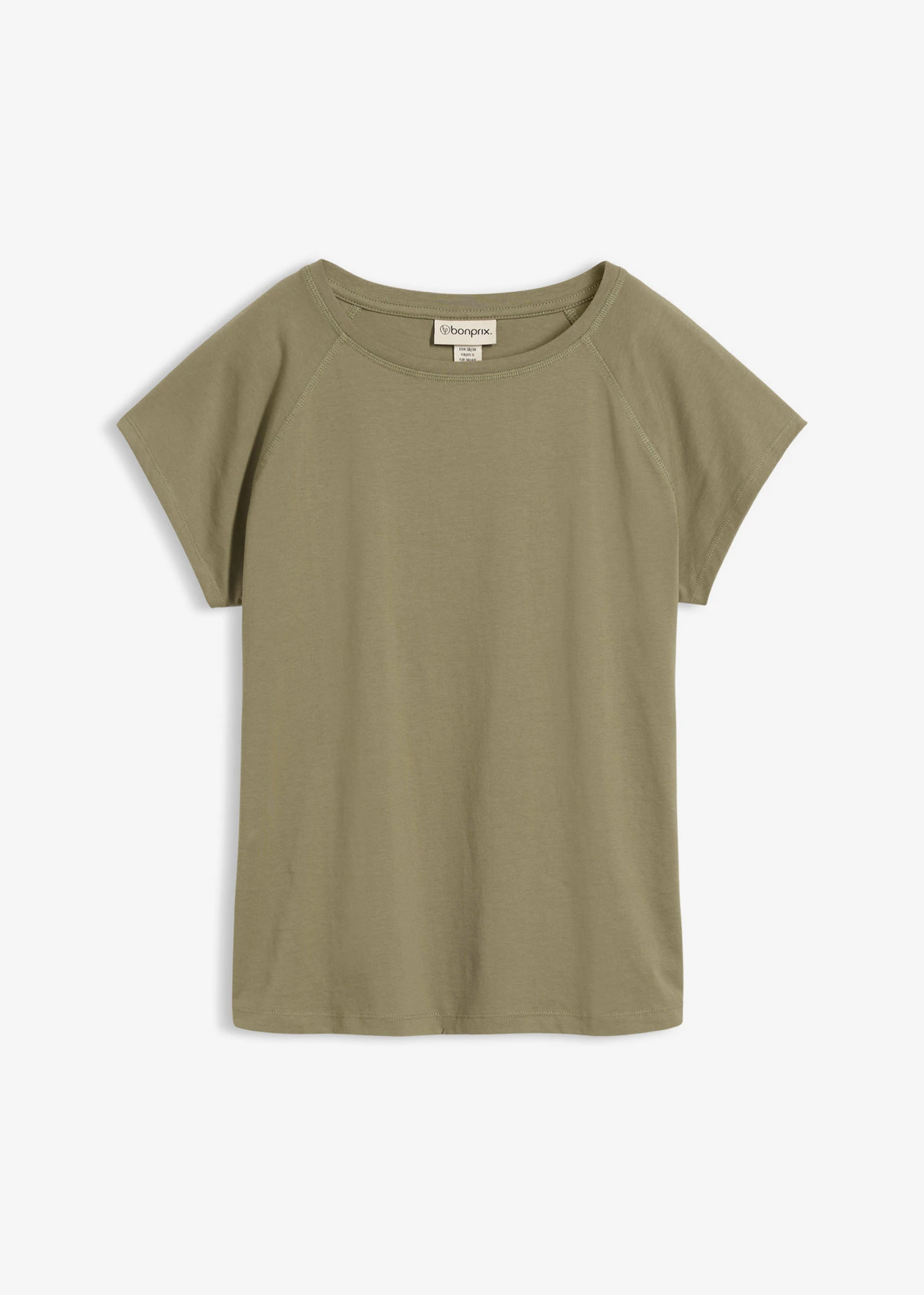 T-shirt 100% coton • olive • Boutique bonprix