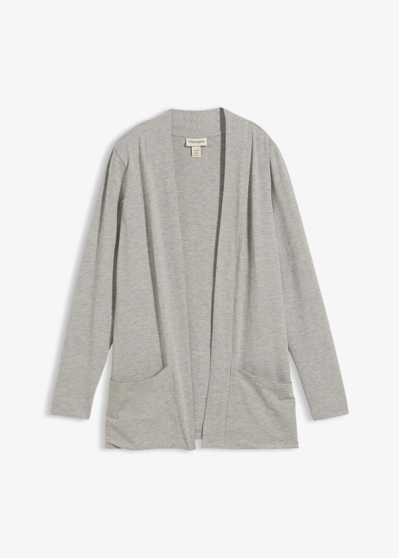 Gilet en jersey doux • gris clair chiné • Boutique bonprix