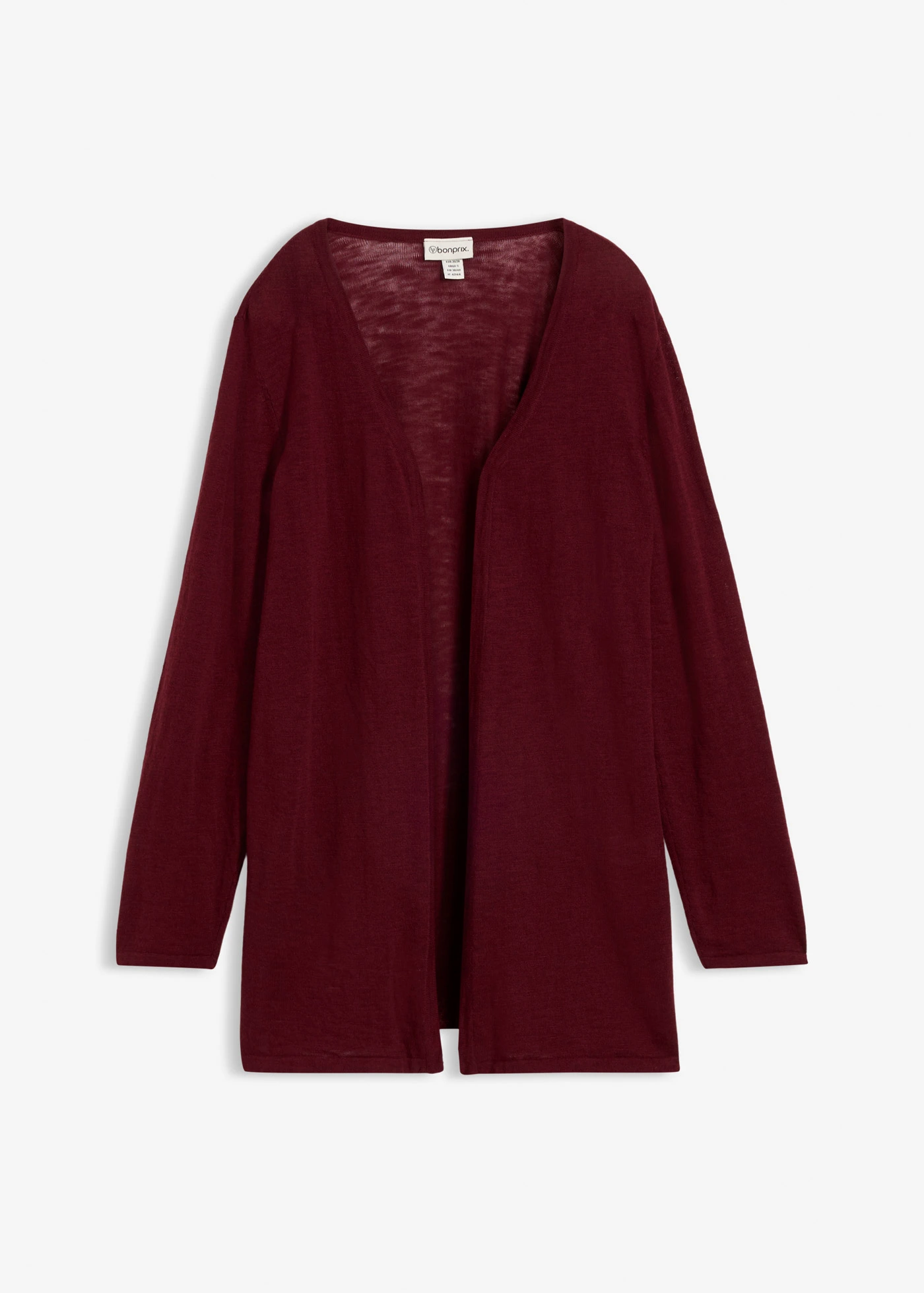 Gilet en maille 100% coton flammé • rouge érable • Boutique bonprix