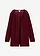 Pletený kabátek z čisté lehké bavlny s texturou slub, barva: javorově červená