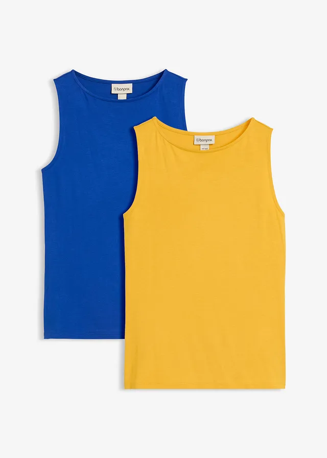 Top van zachte viscose (set van 2)