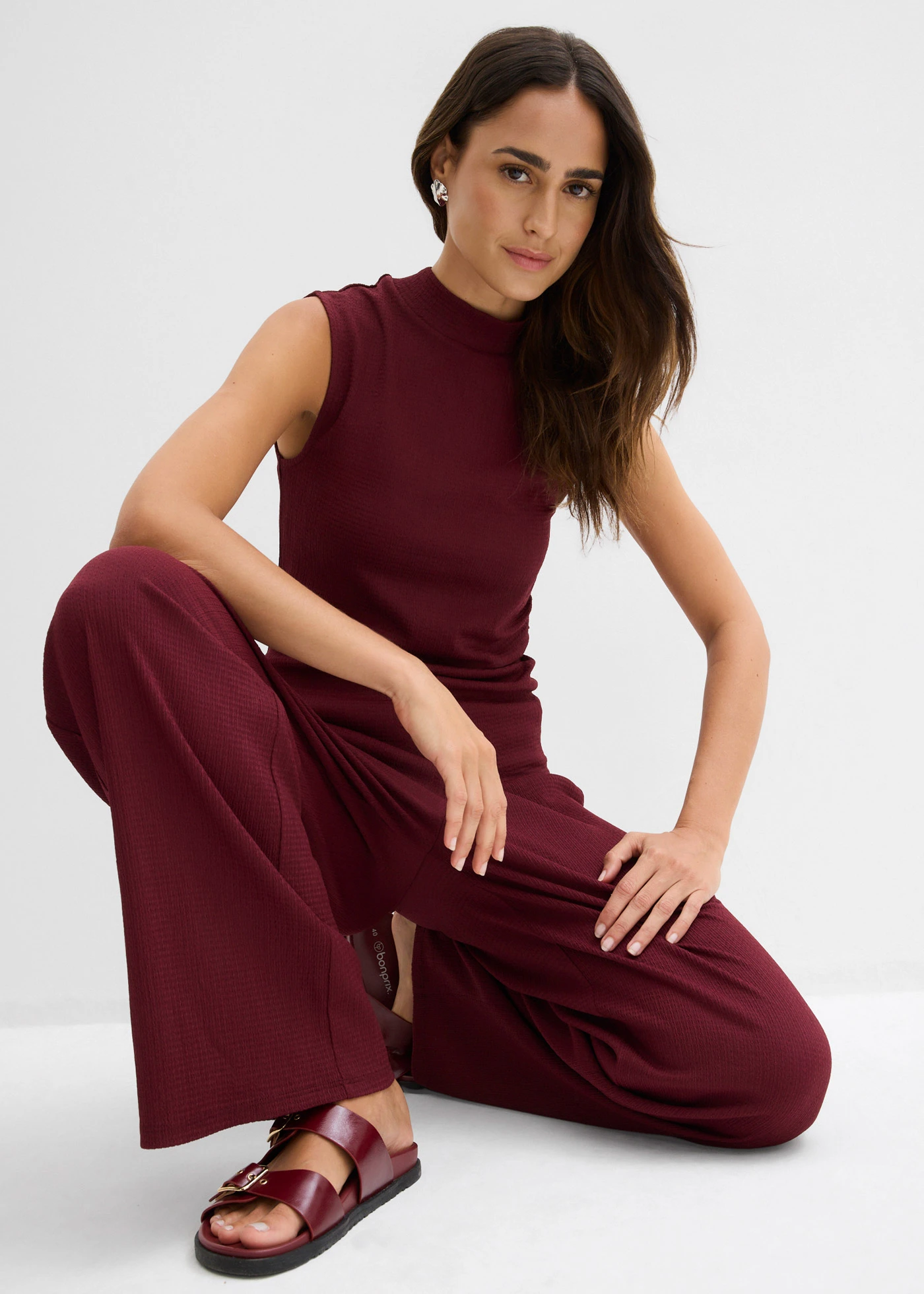 Ensemble en jersey • rouge érable • Boutique bonprix