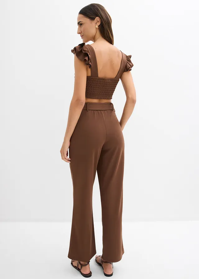 Shirt en broek (2-dlg. set) • bruin • product-page.page-title-suffix