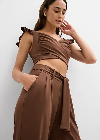 Bluză şi pantaloni (set/2 piese) • maro • magazin bonprix