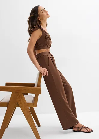 Top et pantalon (ens. 2 pces) • marron • Boutique bonprix