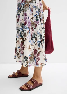 Jupe en viscose fluide • écru floral • Boutique bonprix