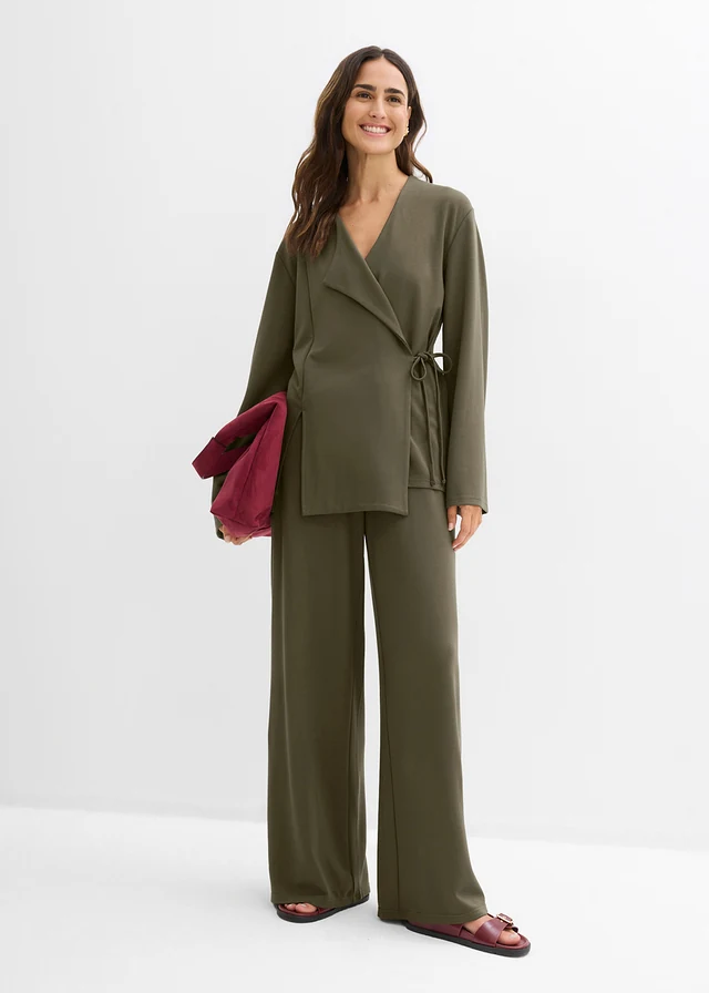 Broek van viscosemix • donkerolijfgroen • product-page.page-title-suffix