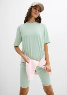 T-shirt et cycliste (ens. 2 pces) • menthe cristal chiné • Boutique bonprix