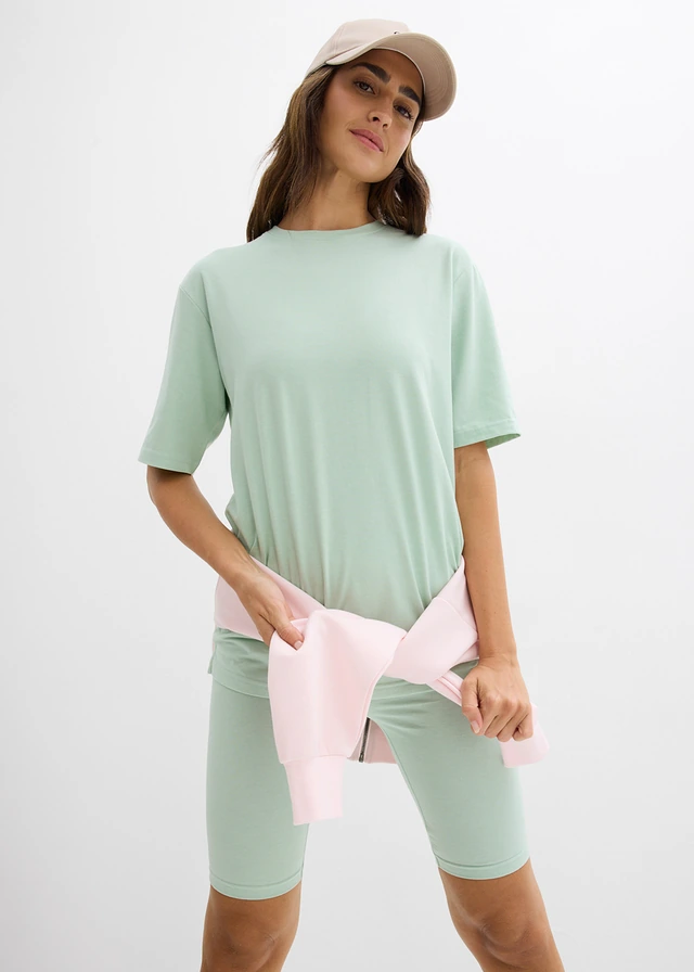 T-shirt et cycliste (ens. 2 pces) • menthe cristal chiné • product-page.page-title-suffix
