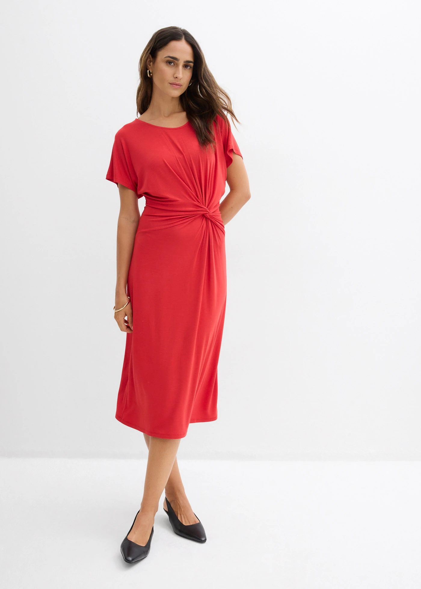 Robe en jersey viscose • fraise • Boutique bonprix
