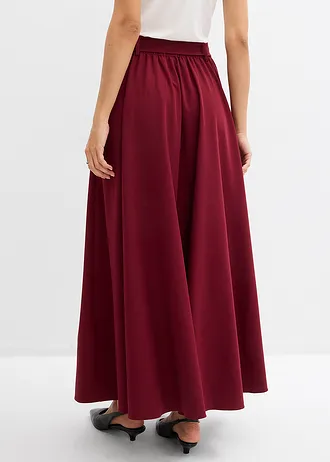 Spódnica maxi z mieszanki wiskozy • czerwony rubinowy • sklep bonprix