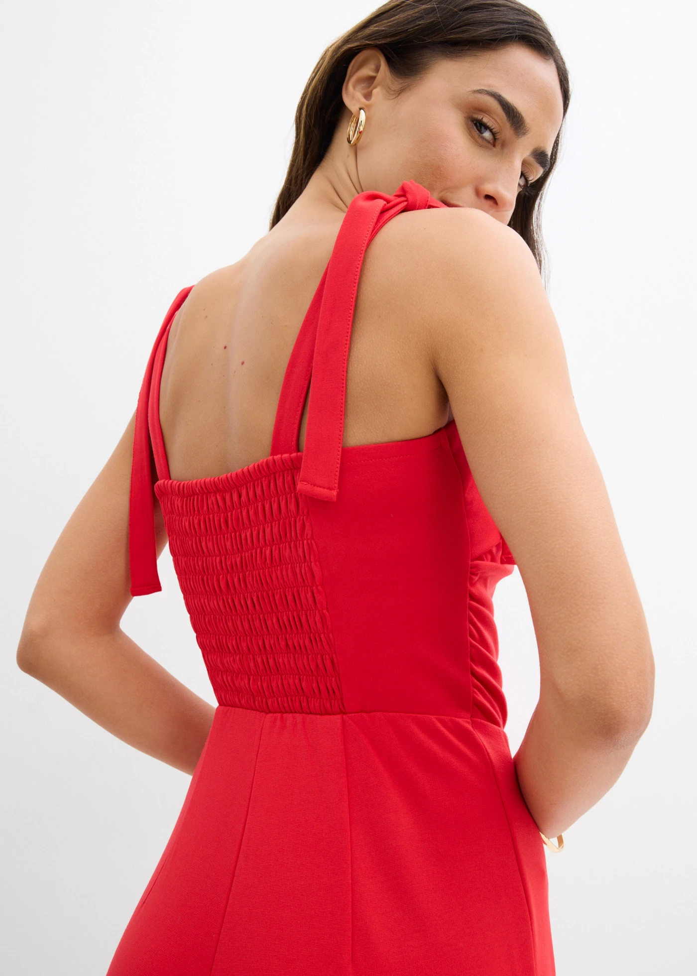 Combinaison à bretelles nouées • fraise • Boutique bonprix