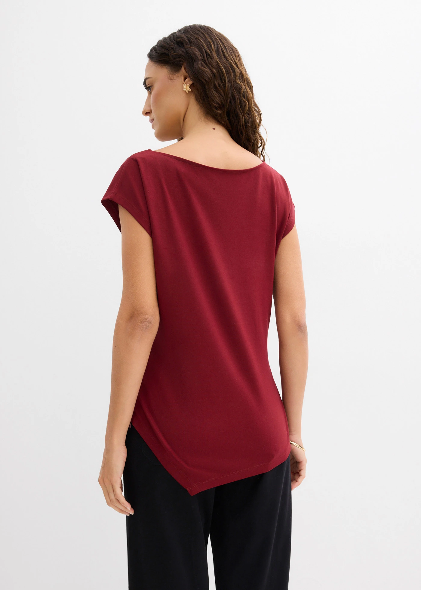 Asymmetrische top van Punto di Roma • robijnrood • bonprix online shop