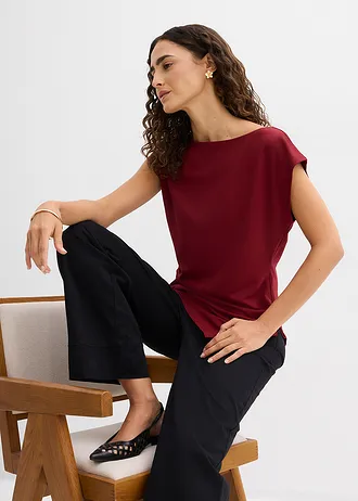 Asymmetrische top van Punto di Roma • robijnrood • bonprix online shop