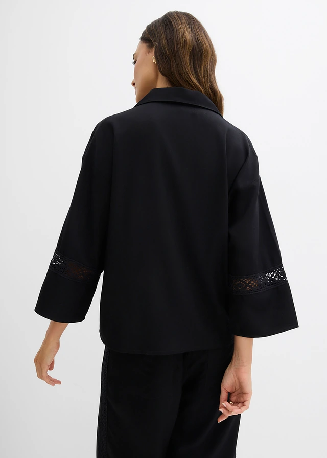 Chemisier fluide en viscose • noir • product-page.page-title-suffix