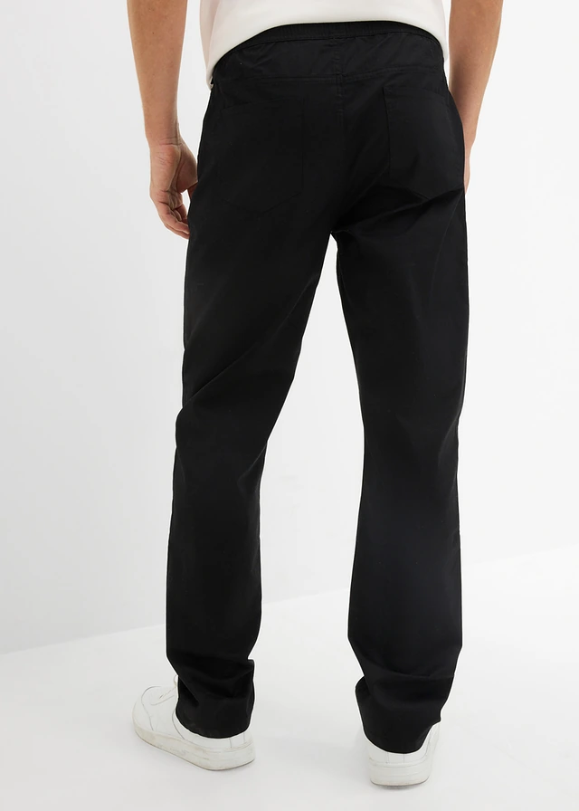 Regular fit stretch instapbroek, straight • donkerantraciet • product-page.page-title-suffix