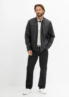 Pantalon jogger droit et extensible, regular • anthracite foncé • Boutique bonprix