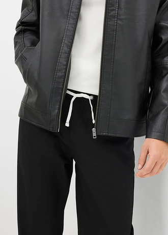 Regular Fit belebújós sztreccsnadrág, Straight • sötét antracitszürke • bonprix áruház