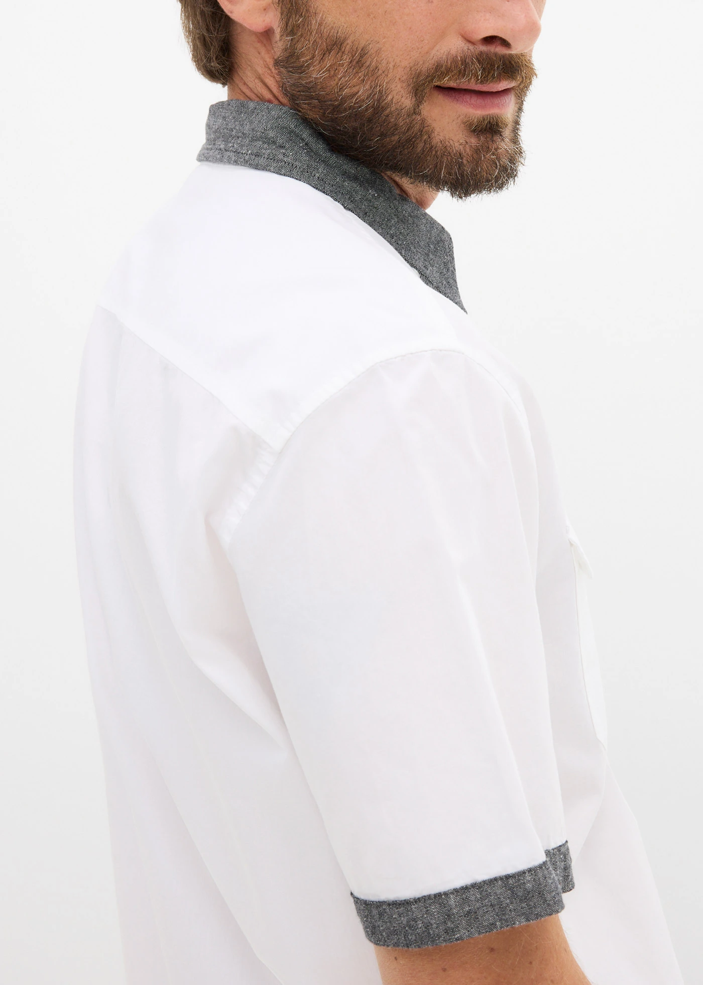 Chemise manches courtes style 2en1 • blanc • Boutique bonprix