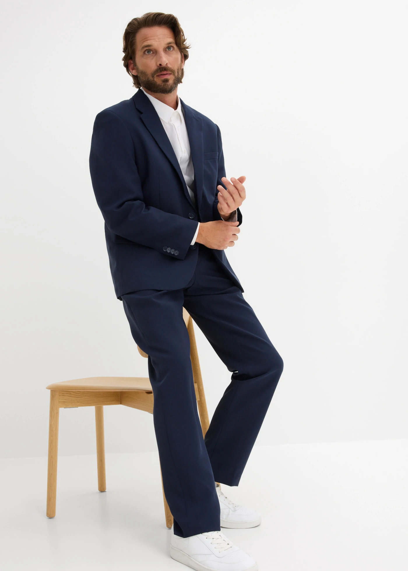 Pantaloni de costum, Regular Fit • albastru-cerneală • magazin bonprix