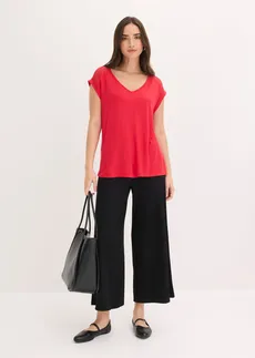 T-shirt doux en viscose extensible • rouge • Boutique bonprix