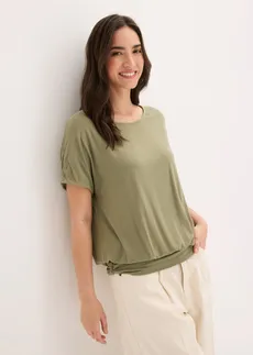 T-shirt doux en viscose extensible • olive • Boutique bonprix