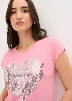 T-shirt doux • rose imprimé • Boutique bonprix