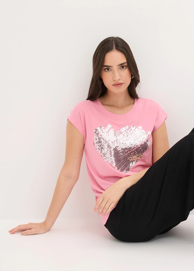 Shirt in een zachte viscosemix • roze met print • product-page.page-title-suffix