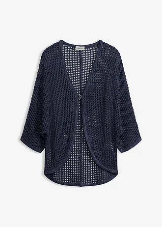 Ajour vest, Kleur: donkerblauw