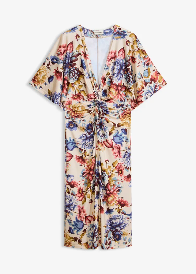 Robe midi twistée devant