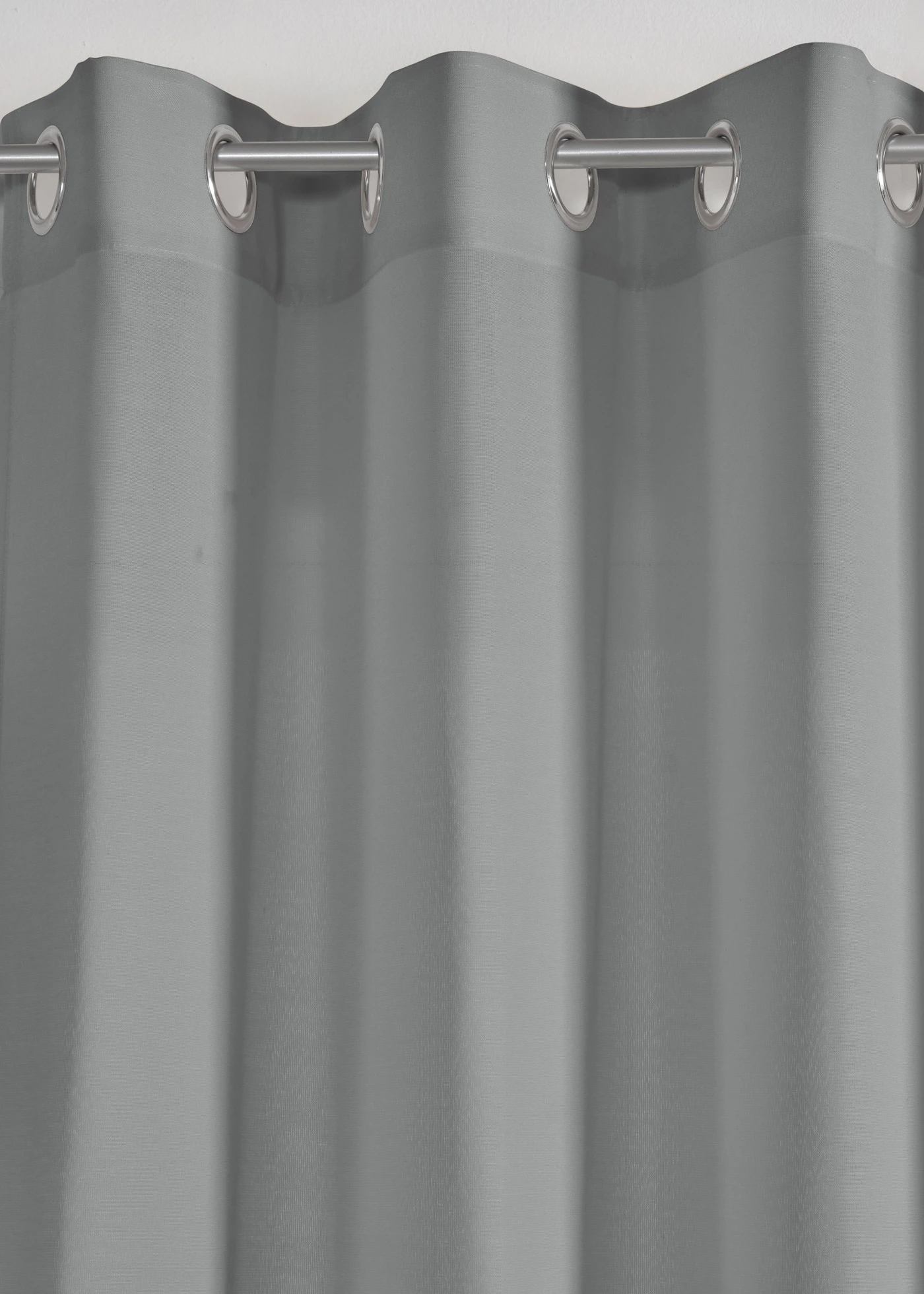 Rideau panneau avec polyester recyclé (1 pce) • gris • Boutique bonprix