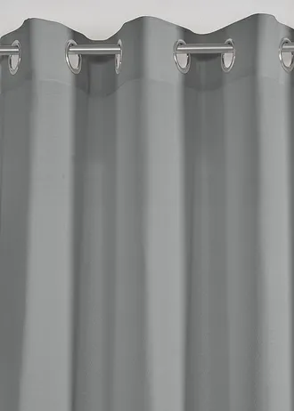Rideau panneau avec polyester recyclé (1 pce) • gris • Boutique bonprix