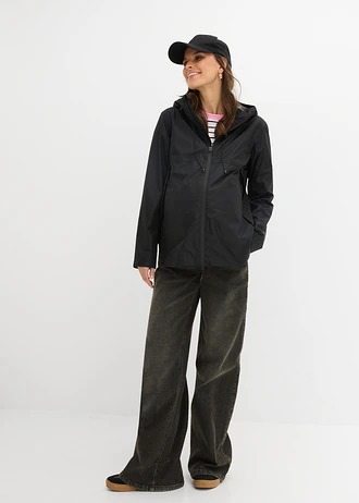 Materská bunda, veľmi ľahká, odolná voči vode • čierna • obchod bonprix