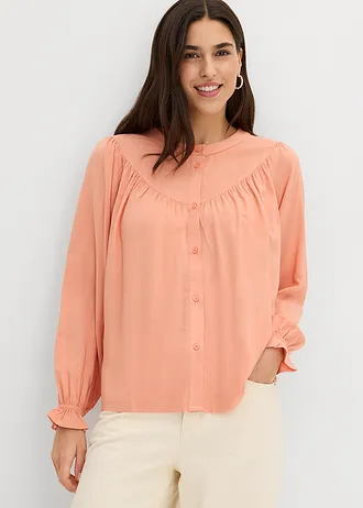 Prairieblouse van soepele viscose • soft apricot • bonprix online shop
