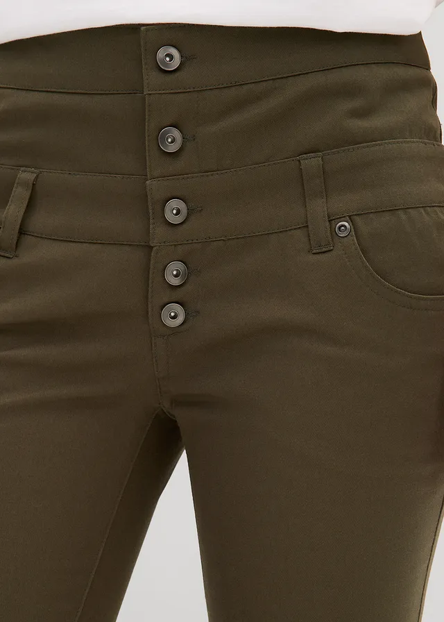 Pantalon en twill extensible • olive foncé • product-page.page-title-suffix