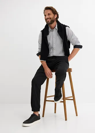 Pantalon jogger très extensible, droit • noir • Boutique bonprix