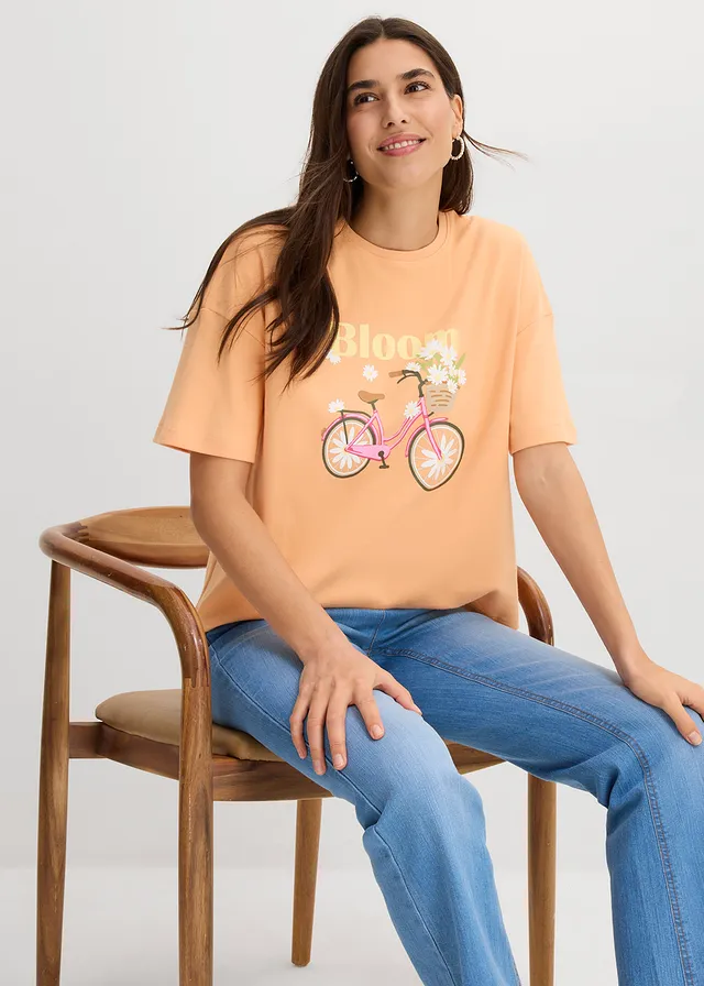 T-shirt ample 100% coton • papaye imprimé • product-page.page-title-suffix