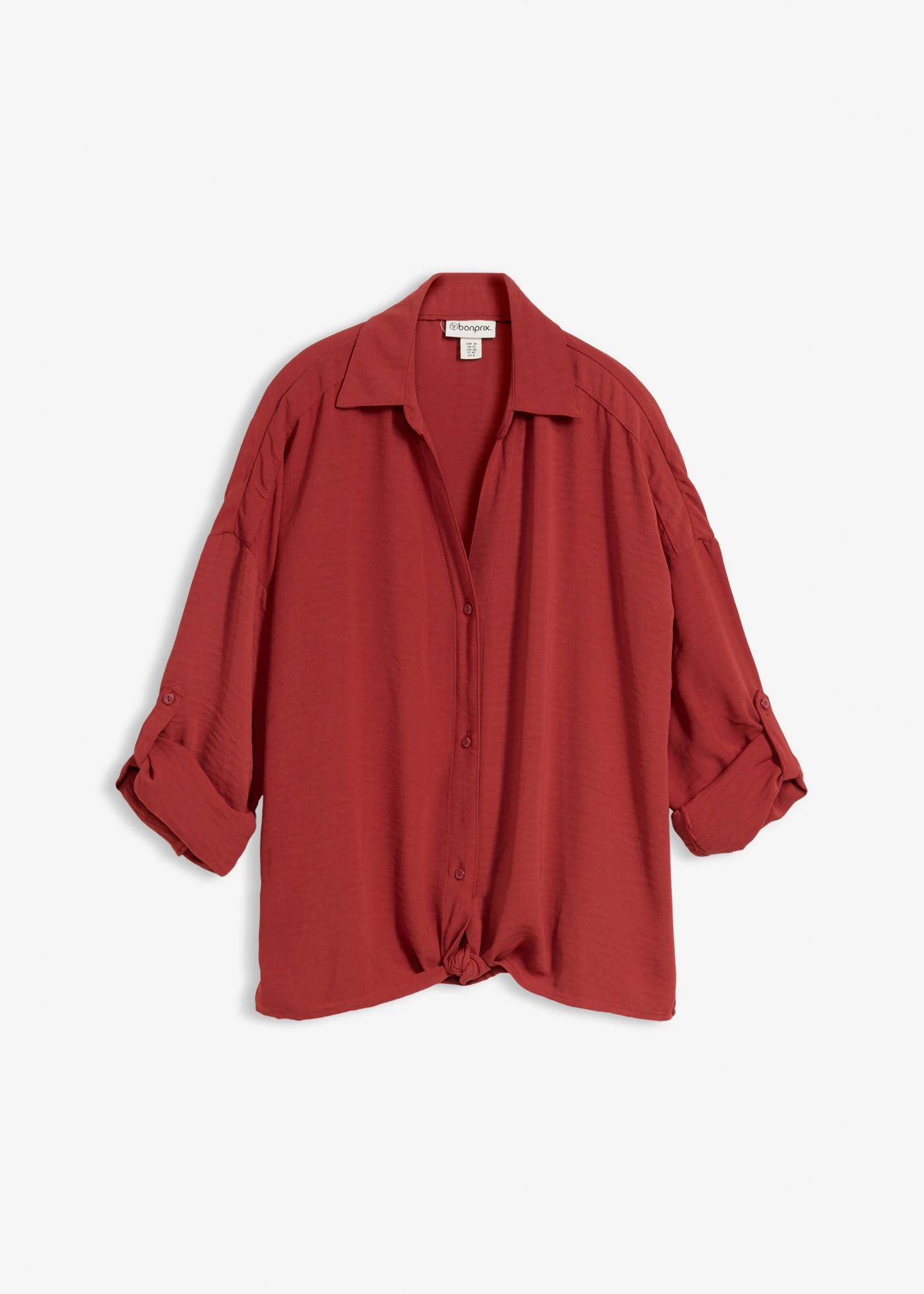 Chemisier en crêpe léger • rouge désert • Boutique bonprix